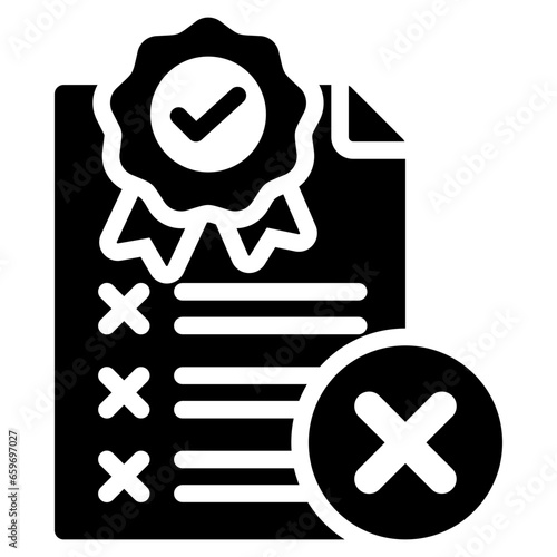 Failure Glyph Icon