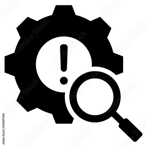 Risk Management Glyph Icon