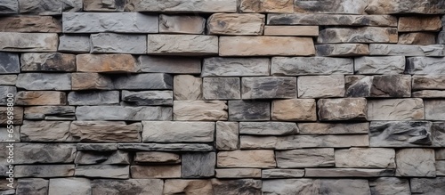 Stone wall section as backdrop or surface