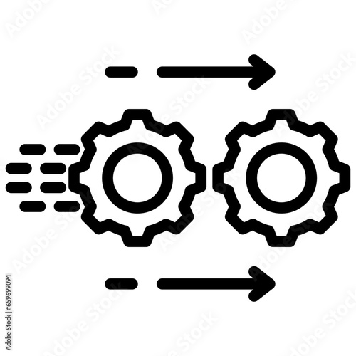Transition Outline Icon