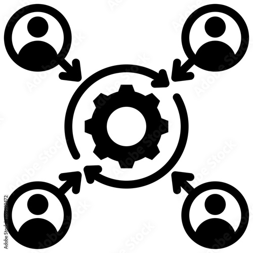 Integration Glyph Icon
