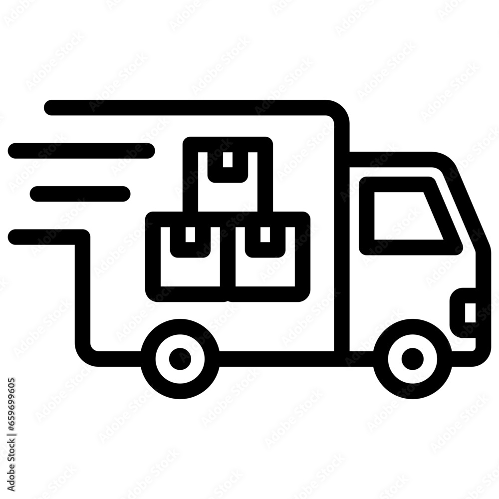 Delivery Outline Icon
