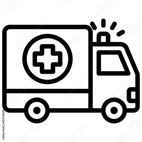 Ambulance Outline Icon