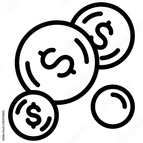 Economic Bubble Outline Icon