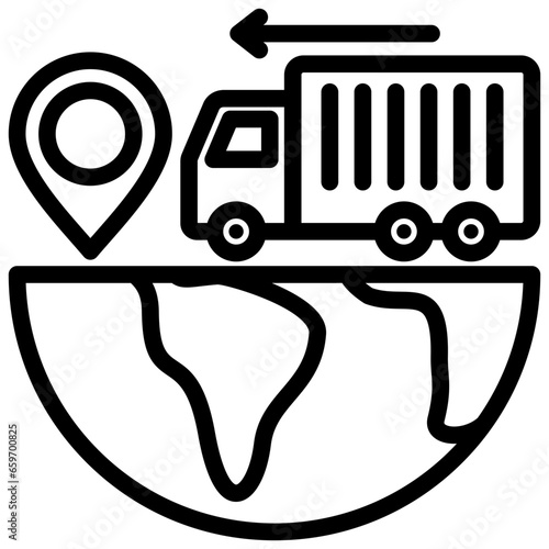 Import Outline Icon