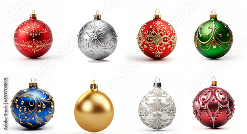 A set of Christmas tree ornaments