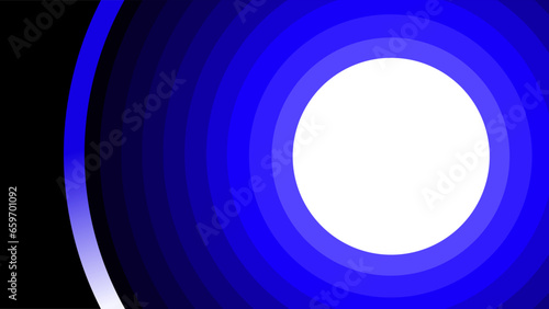 Repeating blue circles copy space with black background