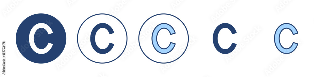 Copyright icon vector. copyright sign and symbol Copyright icon vector. copyright sign and symbol