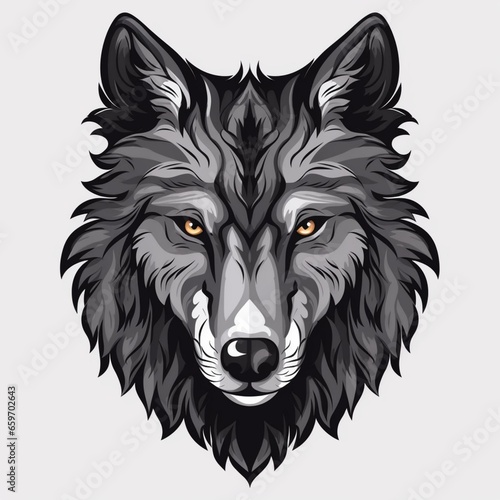 Wallpaper Mural Majestic Wolf Illustration Torontodigital.ca