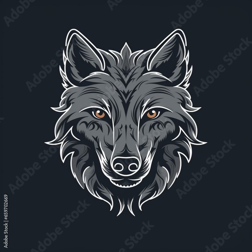 Wallpaper Mural Majestic Wolf Illustration Torontodigital.ca