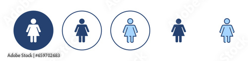Female icon vector. woman sign and symbol