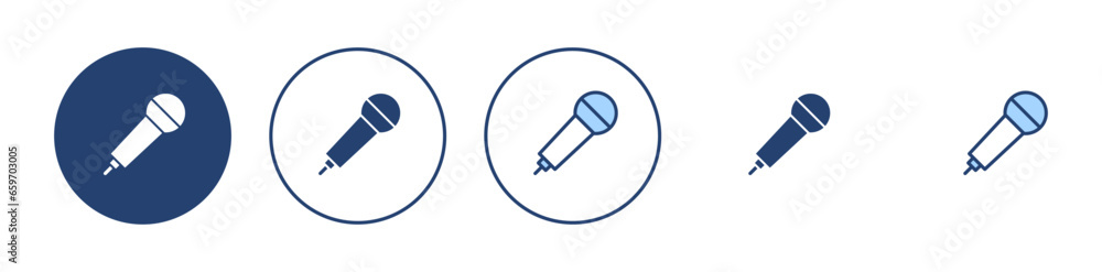 Microphone icon vector. karaoke sign and symbol Microphone icon vector. karaoke sign and symbol