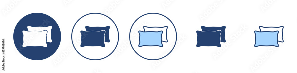 Pillow icon vector. Pillow sign and symbol. Comfortable fluffy pillow Pillow icon vector. Pillow sign and symbol. Comfortable fluffy pillow