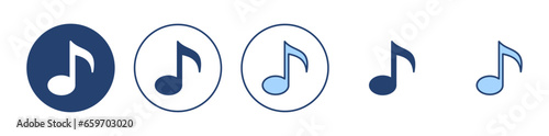 Music icon vector. note music sign and symbol