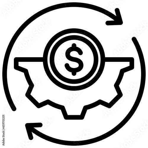 Efficiency Outline Icon