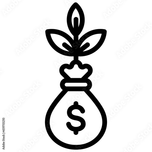 Investment Outline Icon