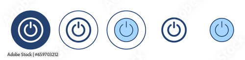 Power icon vector. Power Switch sign and symbol. Electric power