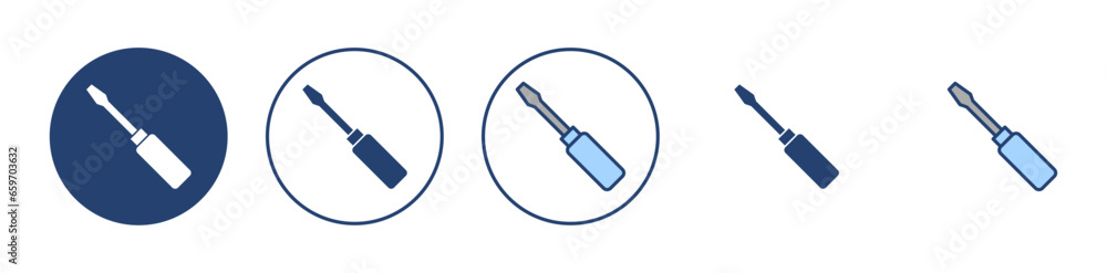 Screwdriver icon vector.tools sign and symbol Screwdriver icon vector.tools sign and symbol