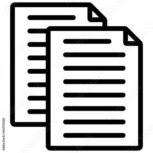 Duplicated Data Outline Icon