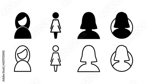 Female icon vector. toilet icon. restroom sign. gender
