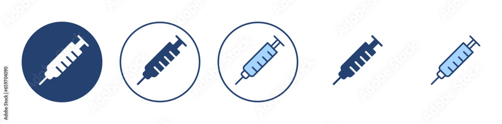 Syringe icon vector. injection sign and symbol.vaccine icon Syringe icon vector. injection sign and symbol.vaccine icon