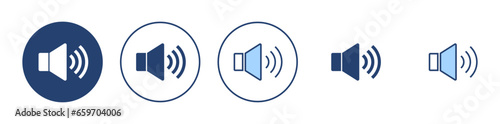 Speaker icon vector. volume sign and symbol. loudspeaker icon. sound symbol