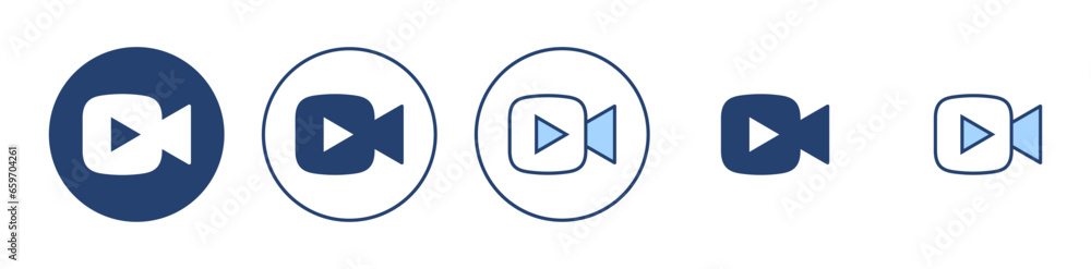 Video icon vector. video camera sign and symbol. movie sign. cinema Video icon vector. video camera sign and symbol. movie sign. cinema