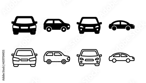 Car icon vector. Car sign. sedan