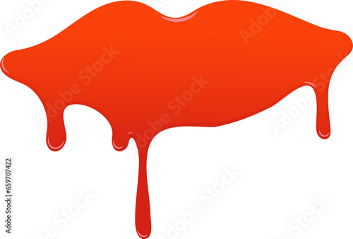 blood drop vector halloween decoration