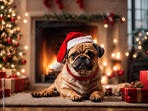 Pug Noel: Um Amigo Peludo para o Natal! photo