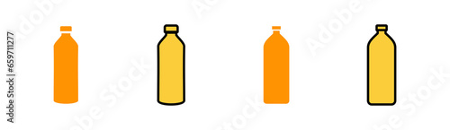 Bottle icon set for web and mobile app. bottle sign and symbol