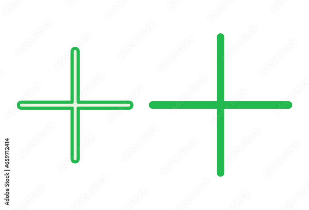 Obraz premium Plus Icon set. Add plus icon