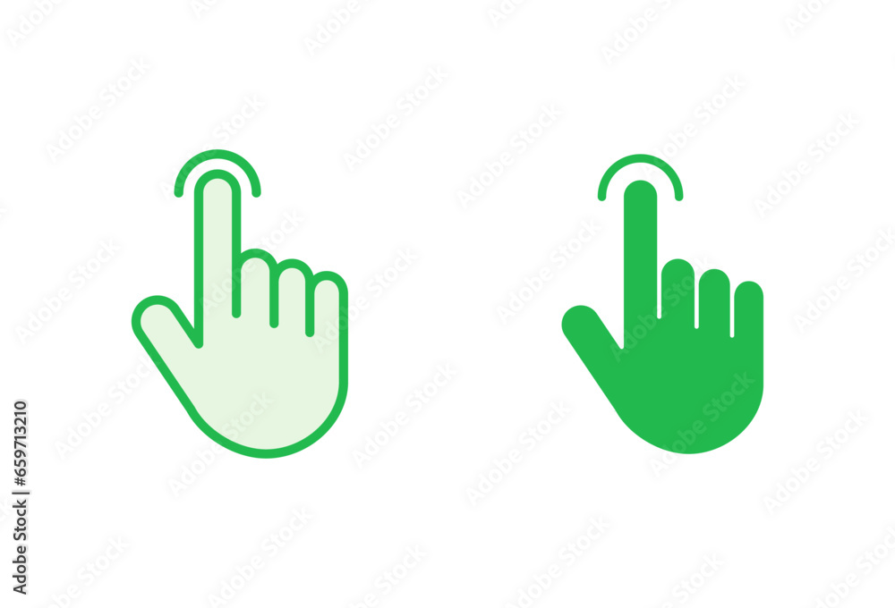 Hand cursor icon set. cursor icon vector. hand cursor icon click Hand cursor icon set. cursor icon vector. hand cursor icon click