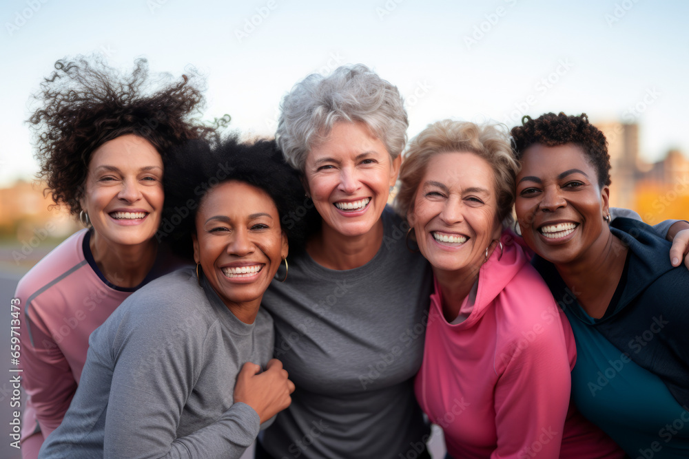 Happy multi generational women having fun together. Happy multi generational women having fun together.