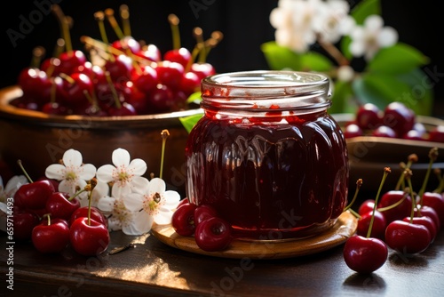Homemade Fruit Jam Represents the Simple Joys of DIY Cooking and Sharing Heartfelt Gifts