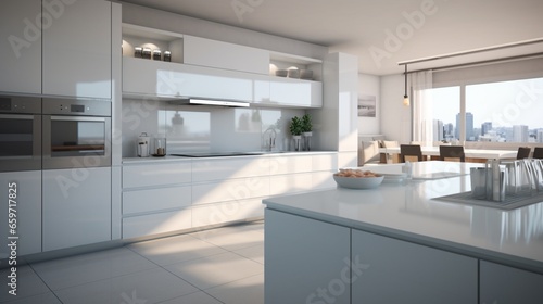 modern kitchen in house generated by AI