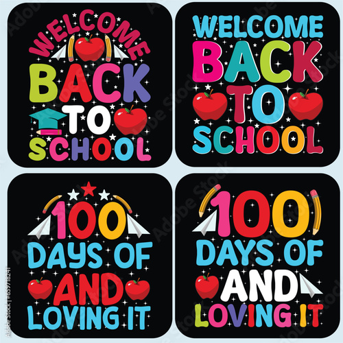 100 DAY OF SCHOOL T SHIRT DESIGN, new t shirt design, school t shirt design, baby school t shirt design, 100 Magical Days Of Kindergarten