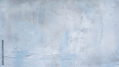 wall background   Painted old concrete wall with plaster  Rough surface background for design  Sage blue color  Light pale gray blue uneven texture. 