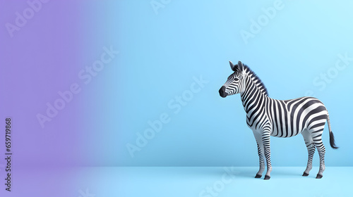 Zebra illustration background with copy space  black-and-white striped coats