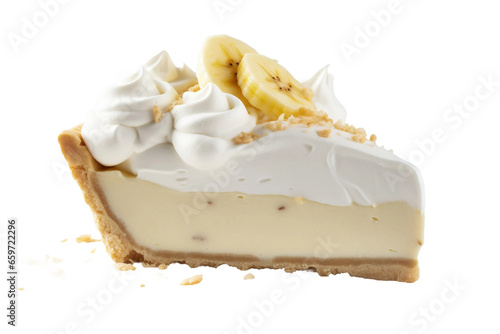 Slice of Banana Cream Pie Generative AI