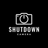 shutdown turn of your camera minimal style line modern logo design vector icon illustration