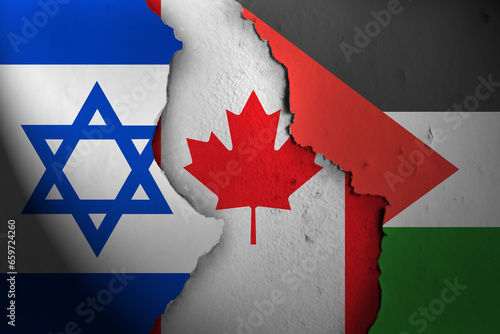canada between Israel and Palestine.  Israel canada Palestine