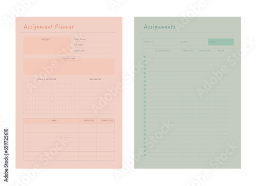 Assignment Planner. (Summer) Plan your day make dream happen.
