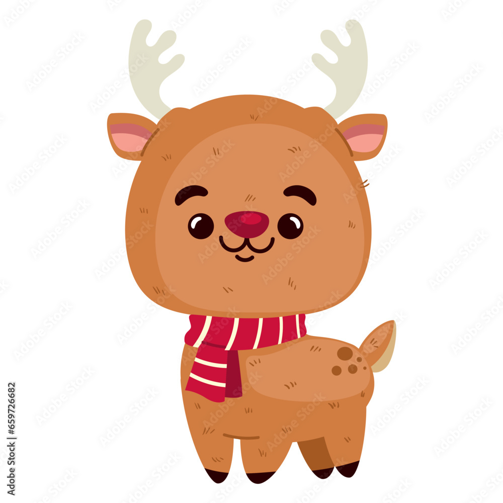 Fototapeta premium christmas character reindeer