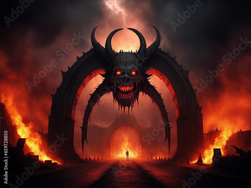 burning hell gate demon