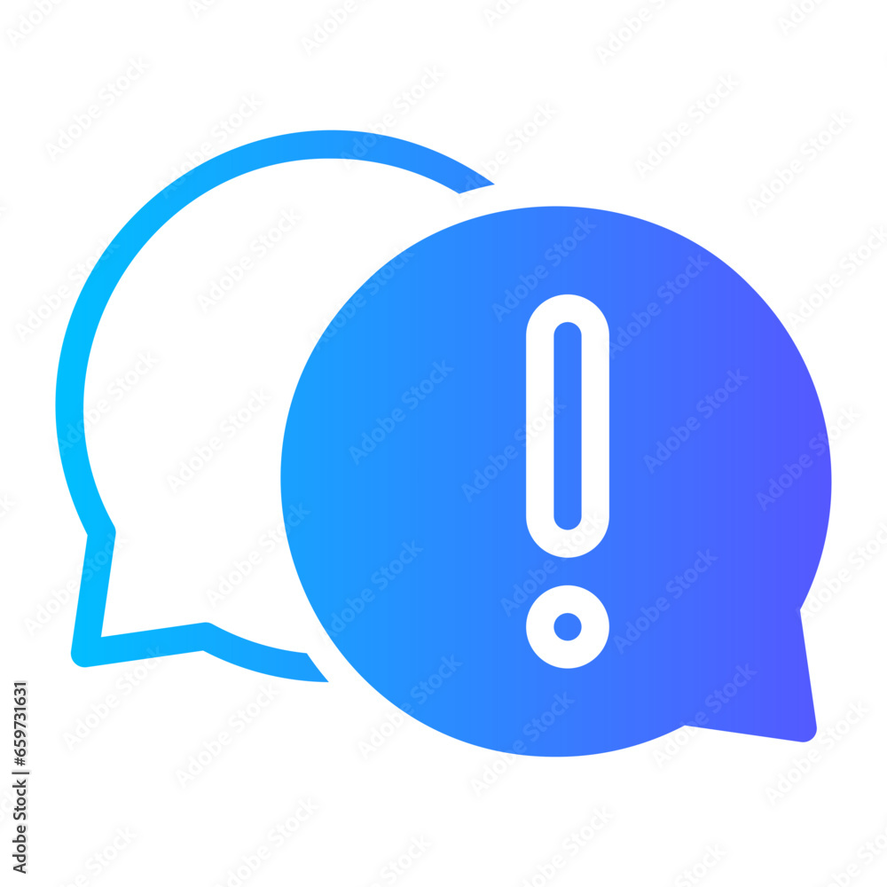 attention gradient icon attention gradient icon