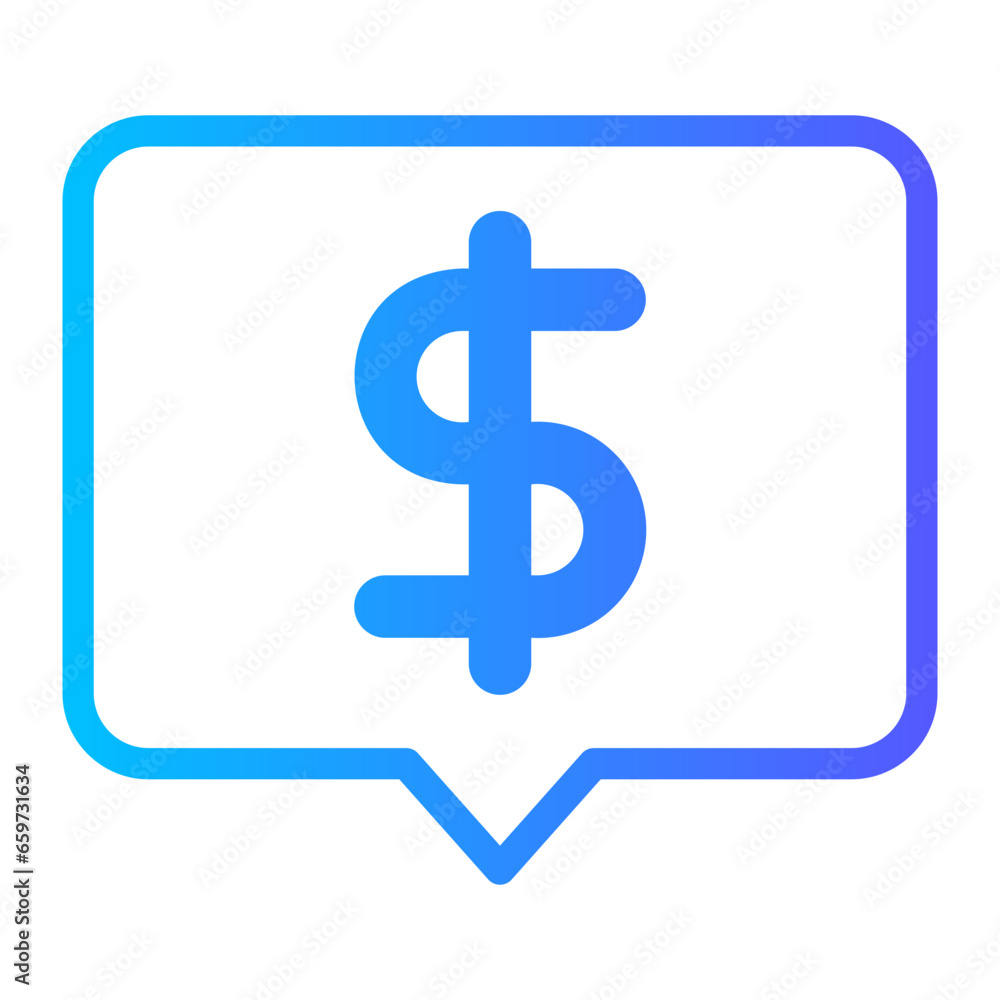 dollar gradient icon dollar gradient icon