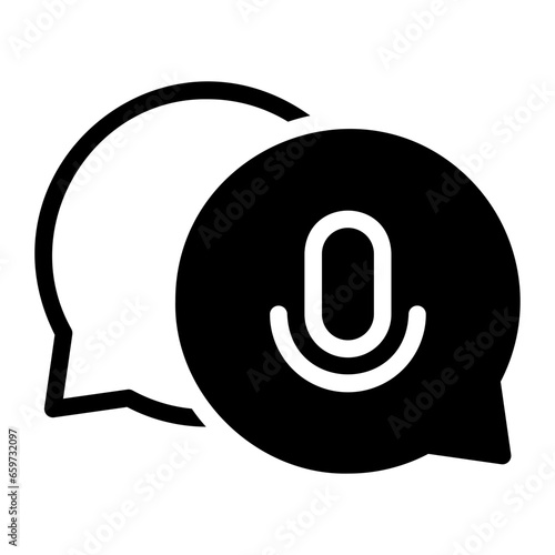 mic glyph icon