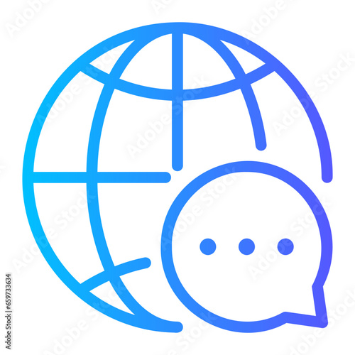 global gradient icon