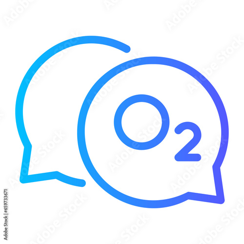 oxygen gradient icon